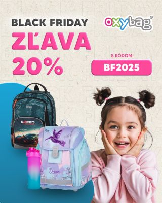 💥 Je to tu, Black Friday v Oxybag! 💥 Celý tento týždeň u nás nakúpite školskú výbavu so zľavou 20 %. Či už vyberáte...